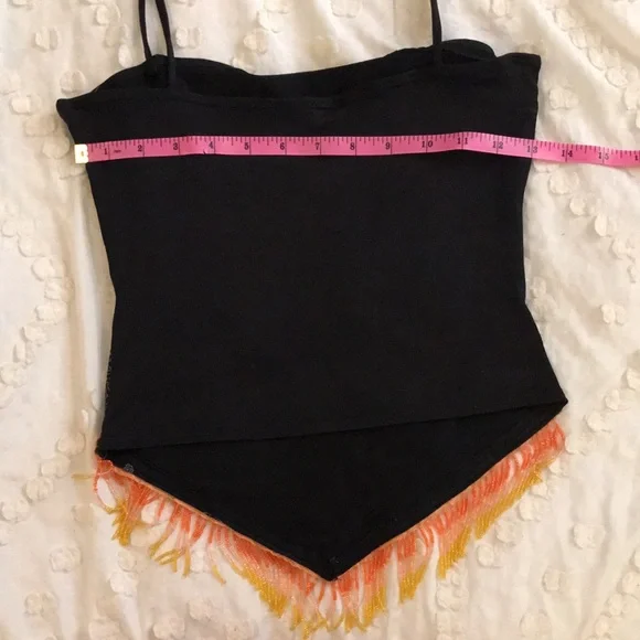 Bandanna beaded fringe western crop top - Picture 5 of 5